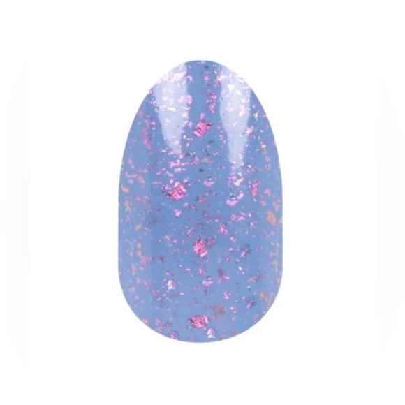 Color Street Anything Froze Periwinkle Pink Glitter Nail Strips - Picture 2 of 6